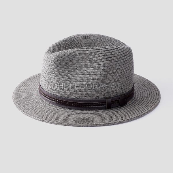 Fashion Custom Men Women Summer Beach Straw Fedora Hat