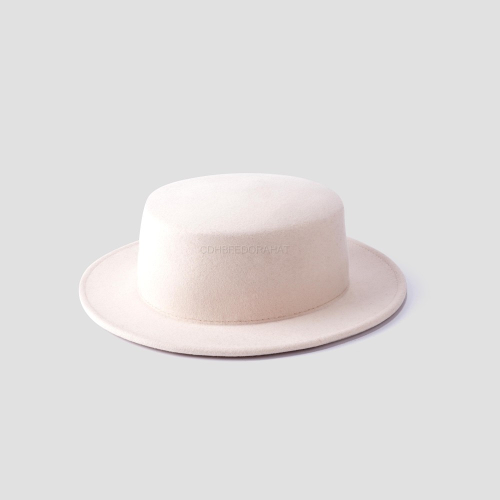 Wholesale lady panama hats sun flat top boater hat 