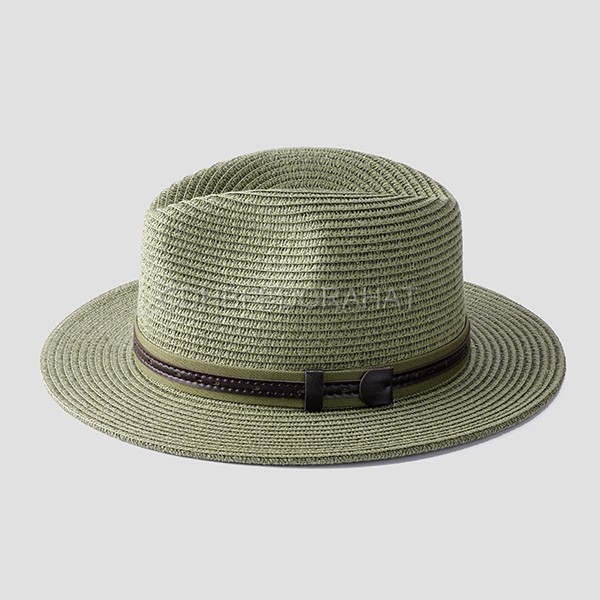 Straw Panama Beach Hat Packable Foldable Summer Fedora Sun Hats