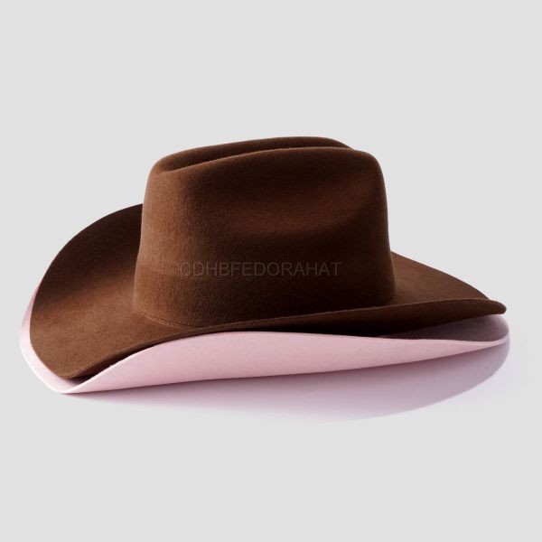 Classic Wide Brim Felt Cattleman Womens Men Western Cowboy Cowgirl Hats