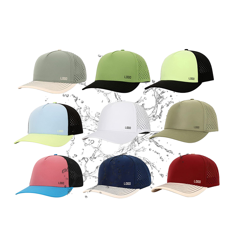 High Quality Waterproof Sun Protection Breathable Mesh Cap 5 Panel Quick Drying Baseball Cap