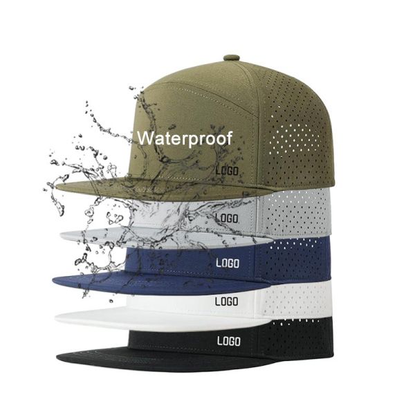 Water Resistant Snapback Cap Men Lightweight  Breathable Mesh Golf Hats