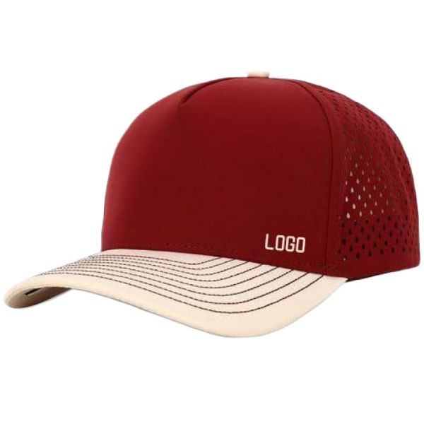 Fashionable Waterproof Polyester Laser Perforated Hole Cut Mesh Cap