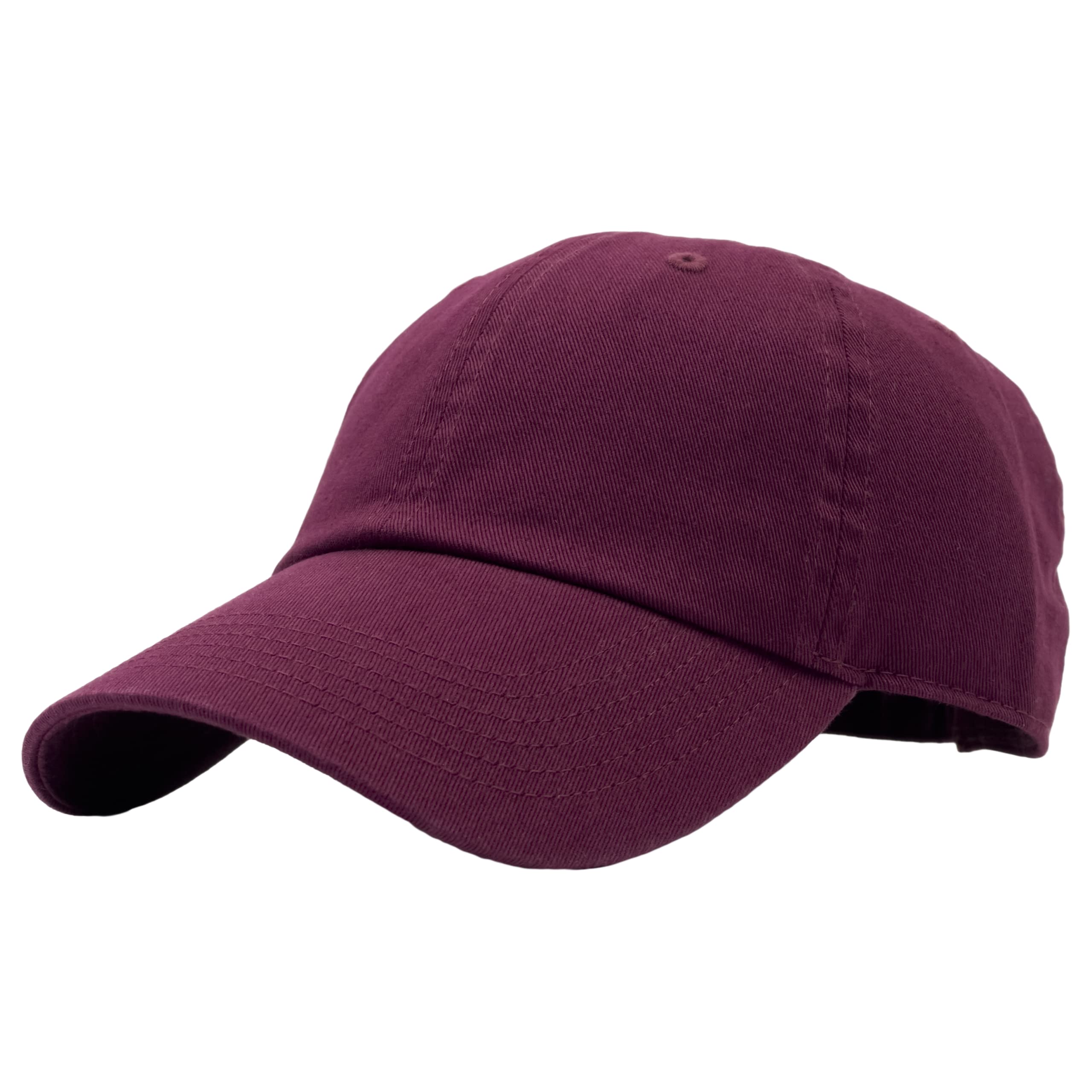 Classic Cotton Solid Color Blank Soft Adjustable Size Dad Hat