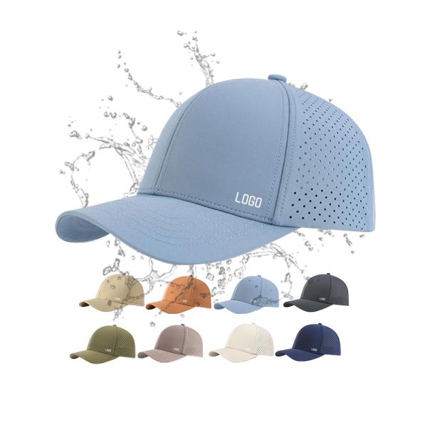 Waterproof Quick drying Sports Laser Perforated Baseball Hat