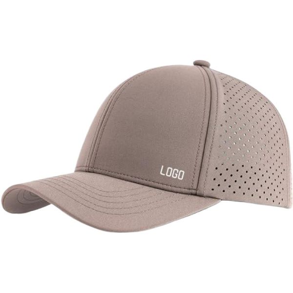  Breathable Custom Logo Perforated 6 Panel Laser Baseball Hat 