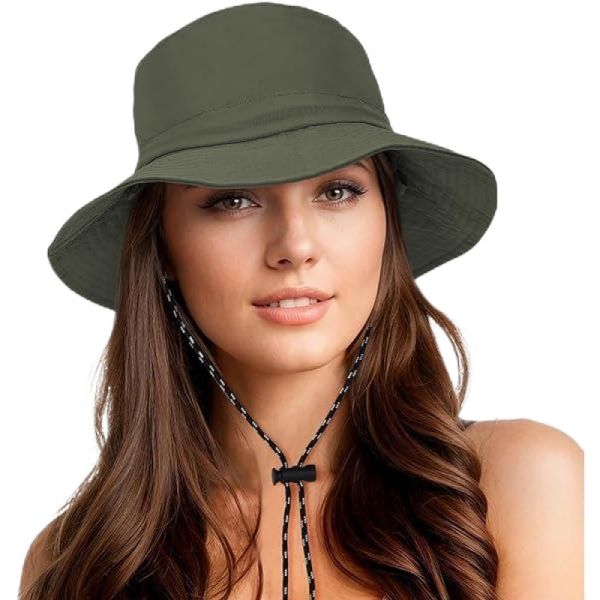 Women's Waterproof Foldable Polyester Lightweight Hiking Bucket Hat