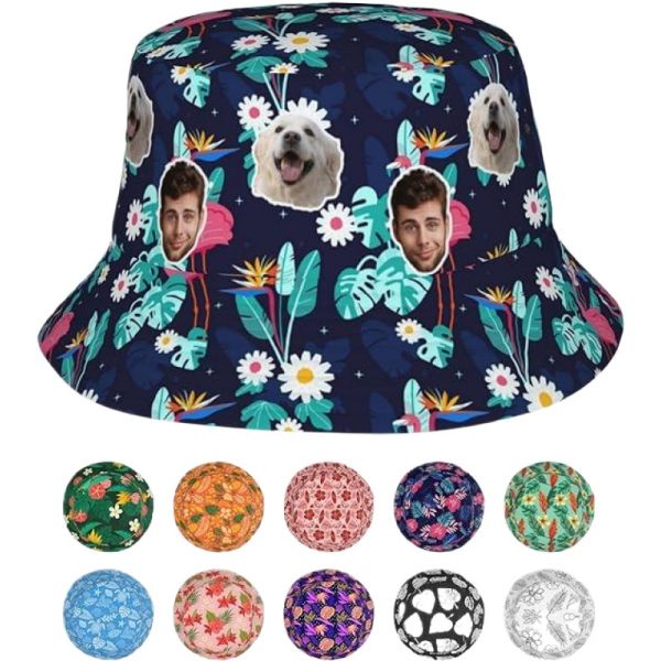 Fashionable personalized waterproof custom print summer cool bucket hat