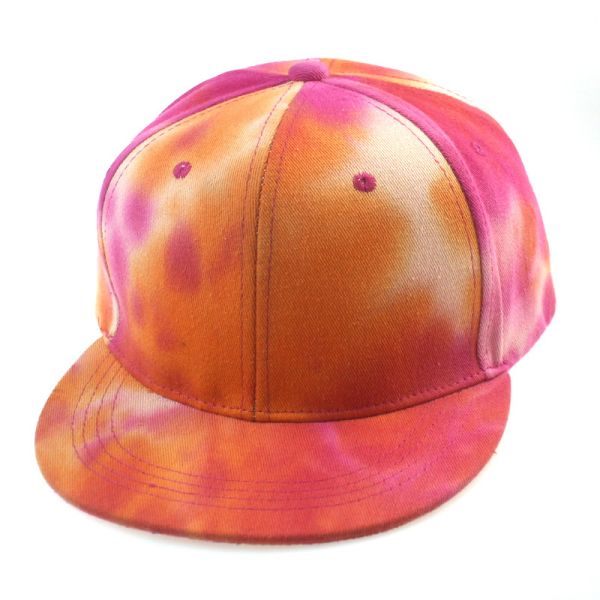 Custom Colors Structured Tie Dyeing Gradient 6 Panel New Unisex Snapback Cap