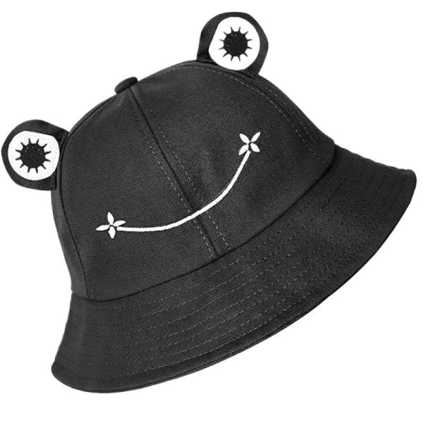 High quality solid color cartoon style sunshade fisherman hat