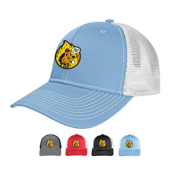 Wholesale custom logo gorras unisex mesh back caps 6 panel hat trucker hats 