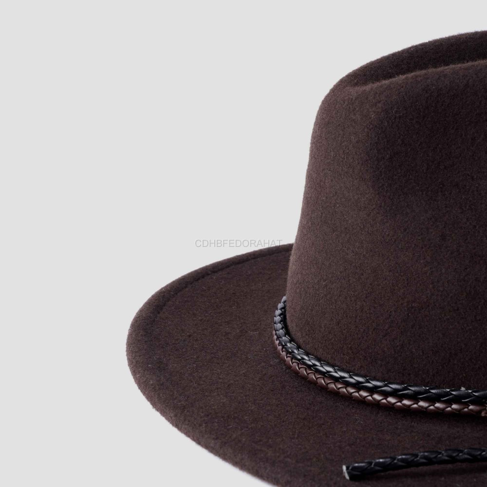 Custom Wholesale New fashion High Quality Colour Unisex Wool Felt Fedora Hat (6).jpg